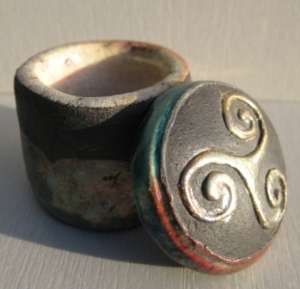 Raku : Bote  bijoux