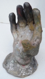 Raku : Pied de lampe
