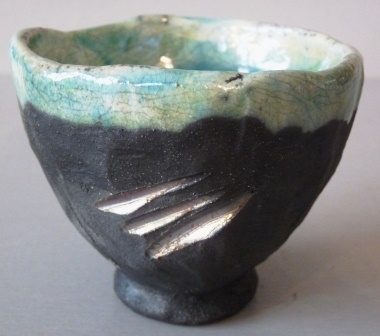 Raku : Pied de lampe